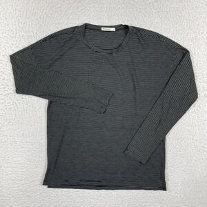 Marine Layer Shirt Womens Small Black Striped‎ Casual Beach Surfer Travel Top